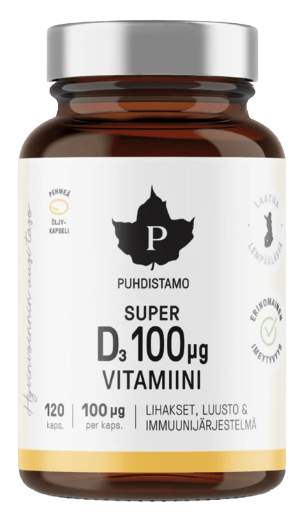 Puhdistamo Super Vitamin D-100 mcg