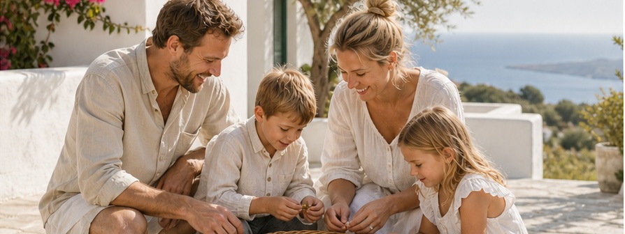 A healthy family routine