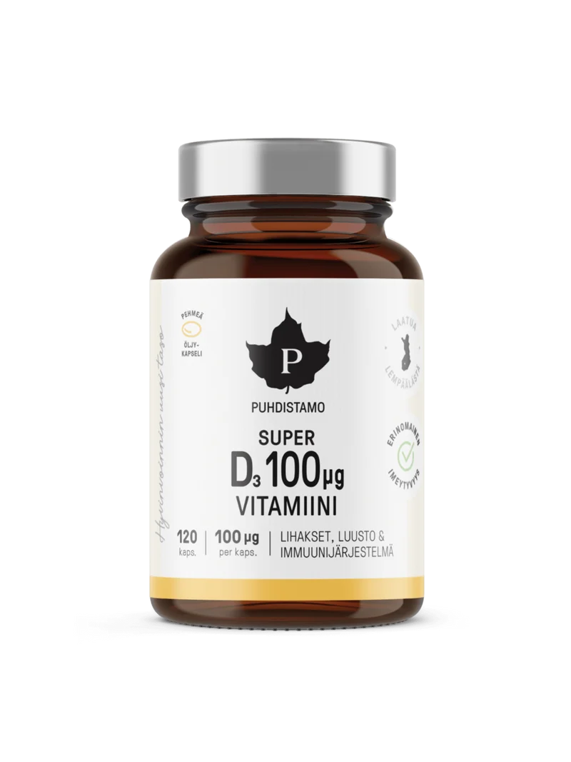 Puhdistamo Super Vitamin D-100 mcg